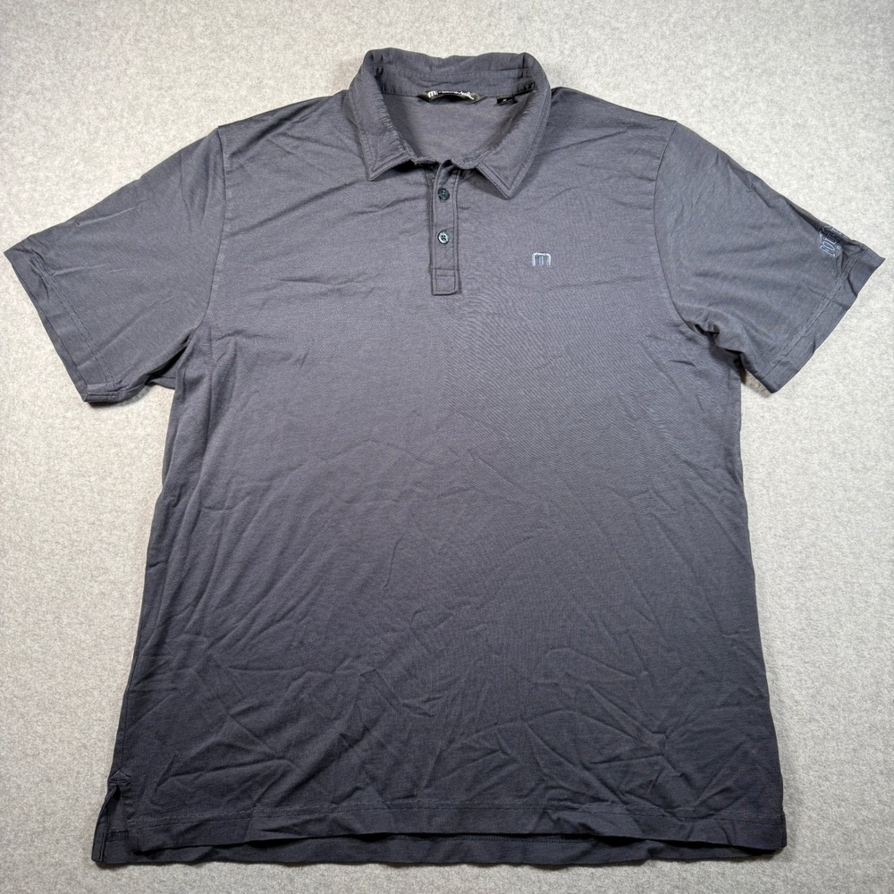 Travis Matthew Four Peaks Brewing Polo Shirt Men's XL Dark Gray Embroidered